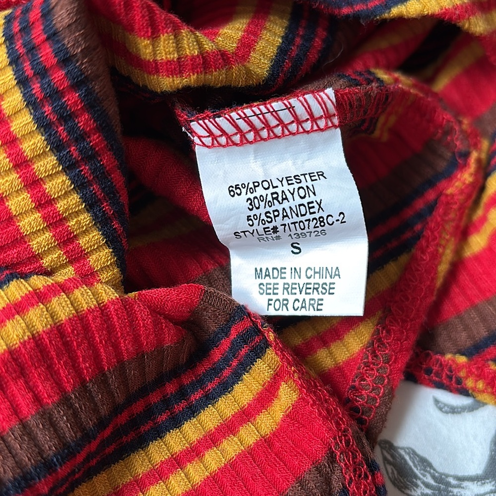 {NWOT} Wild Honey Striped Ribbed Bodysuit - Picture 9 of 10